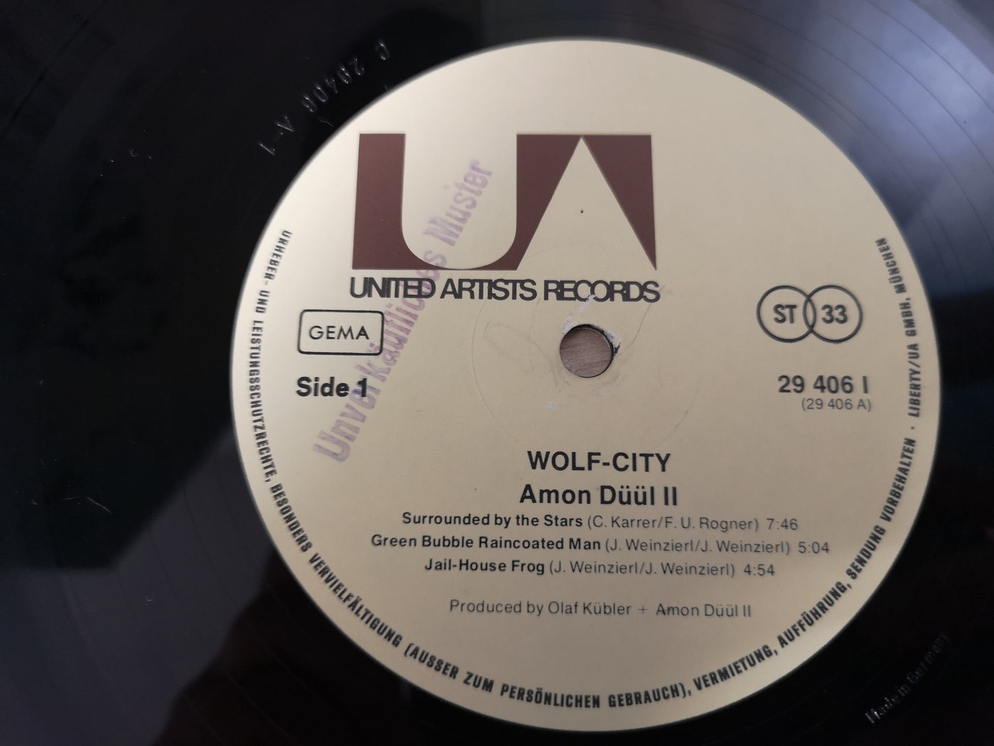 Amon Düül II "Wolf-City" Orig Ger 1972 EX+/M-