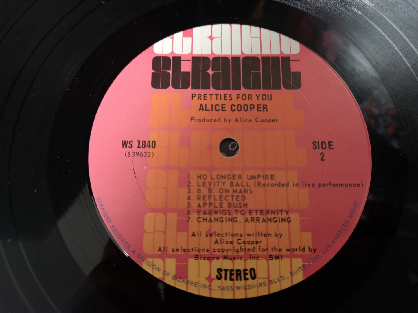 Alice Cooper "Pretties for You" Orig US 1969 (2nd Label) VG/EX