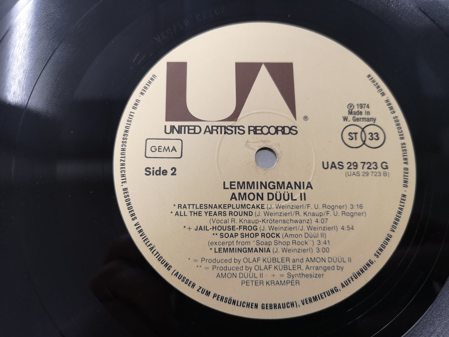 Amon Düül II "Lemmingmania" Orig Ger 1974 VG++/EX