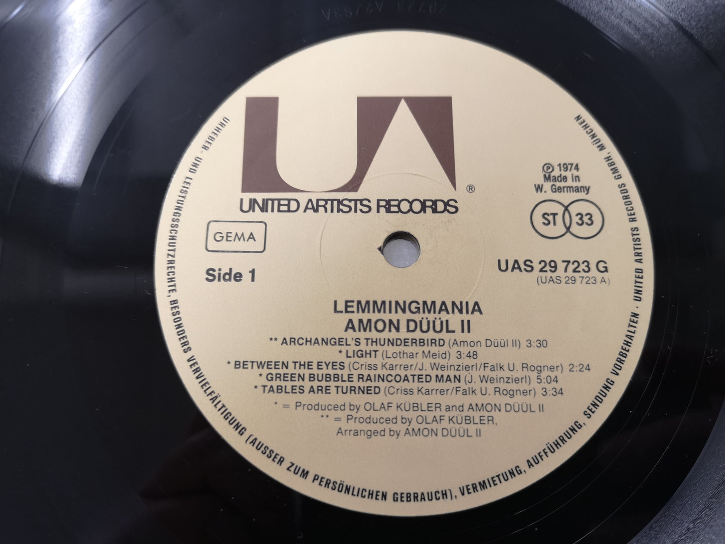 Amon Düül II "Lemmingmania" Orig Ger 1974 VG++/EX