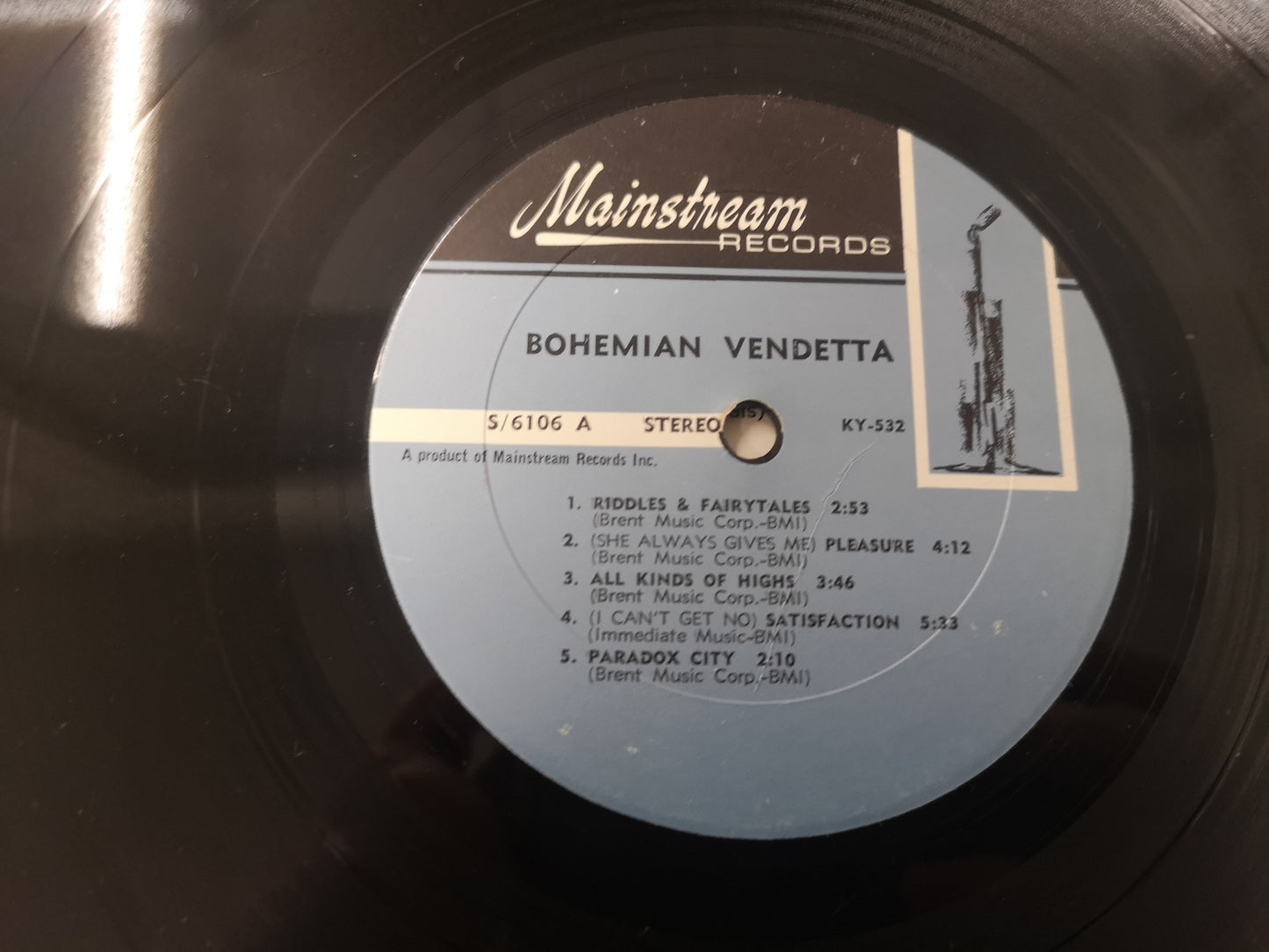 Bohemian Vendetta "S/T" Orig US Stereo VG++/EX