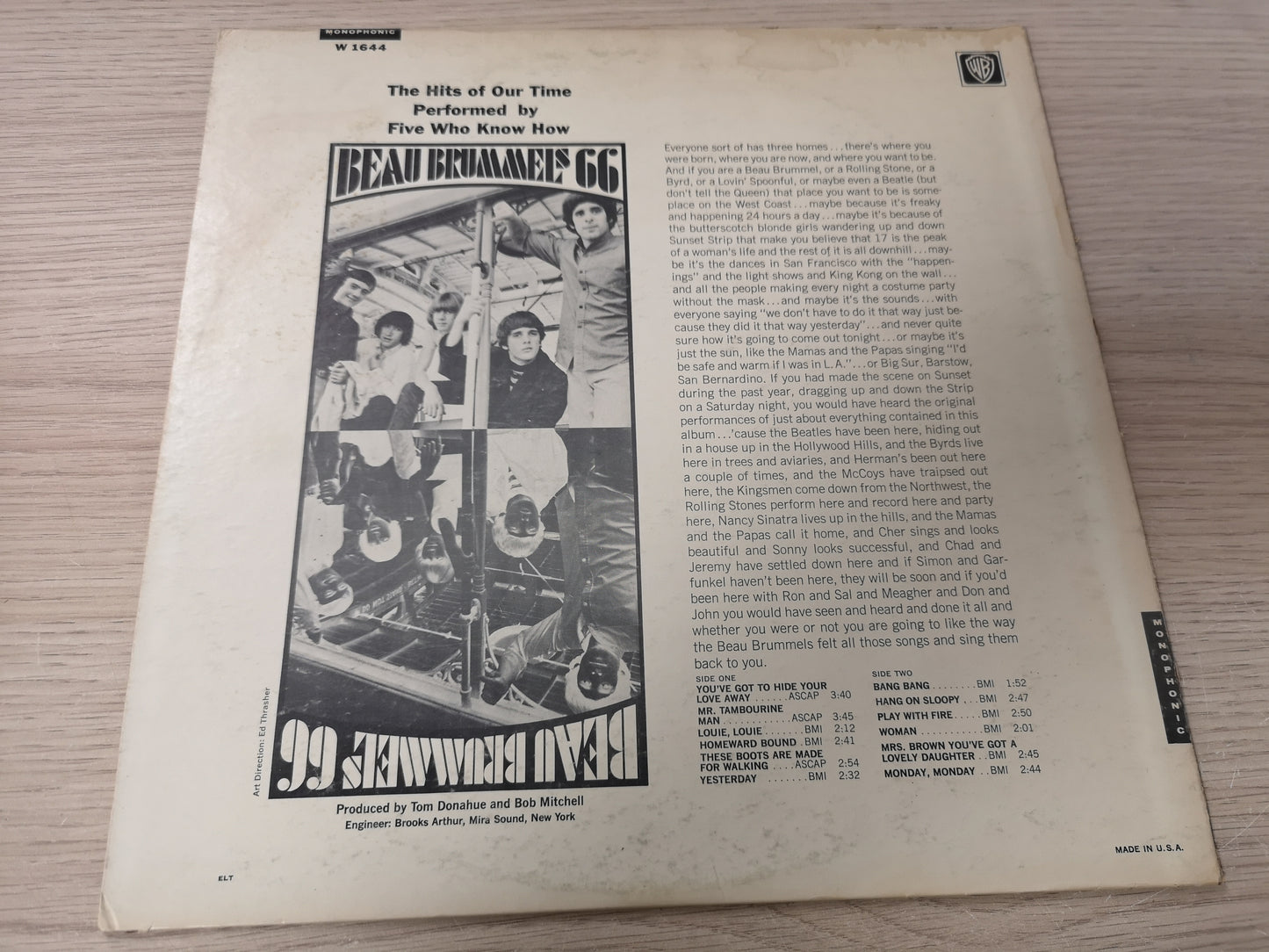 Beau Brummels "66" Orig US Mono 1966 Vg+/Vg++