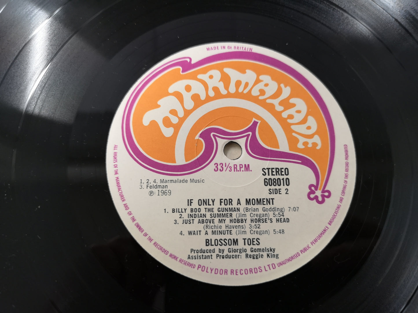 Blossom Toes "If Only for a Moment" Orig UK 1969 M-/M-