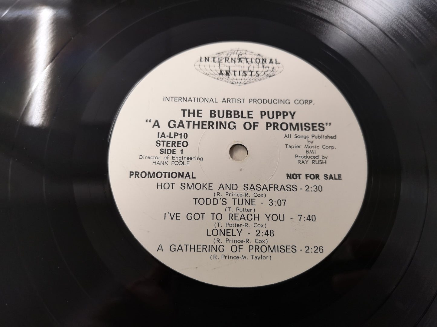 Bubble Puppy "A Gathering of Promises" Orig Promo US 1969 VG++/EX + AD