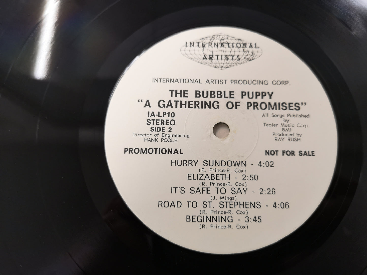 Bubble Puppy "A Gathering of Promises" Orig Promo US 1969 VG++/EX + AD