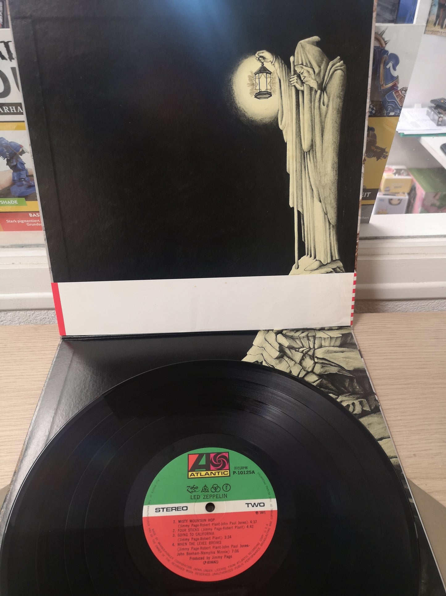 Led Zeppelin "IV" Re Japan 1971/76 Obi & Insert EX/EX