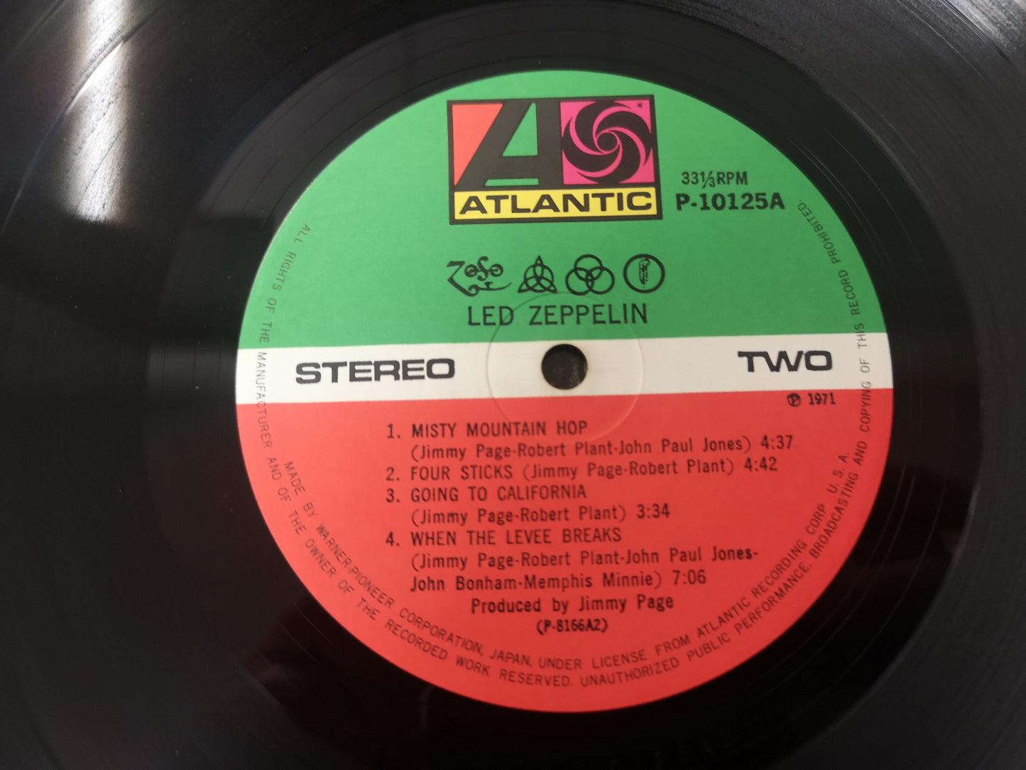 Led Zeppelin "IV" Re Japan 1971/76 Obi & Insert EX/EX