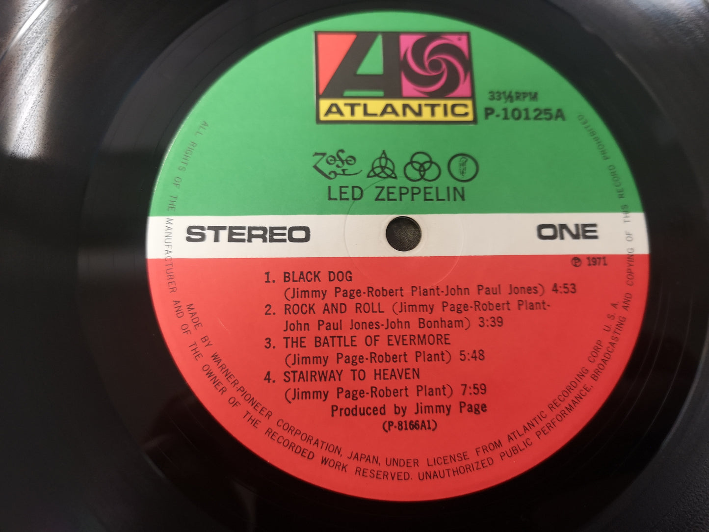 Led Zeppelin "IV" Re Japan 1971/76 Obi & Insert EX/EX
