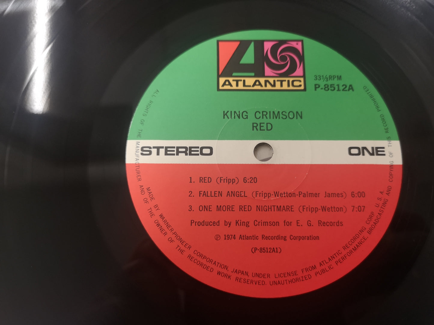 King Crimson "Red" Orig Japan 1974 M-/EX w/ Obi & Insert