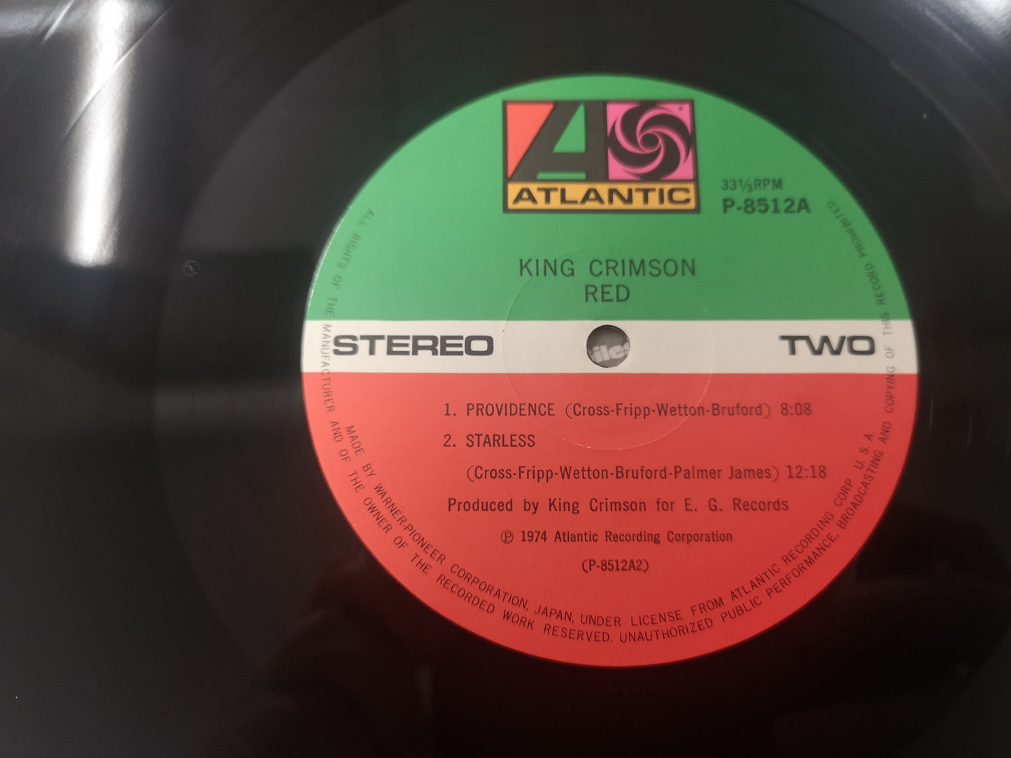 King Crimson "Red" Orig Japan 1974 M-/EX w/ Obi & Insert