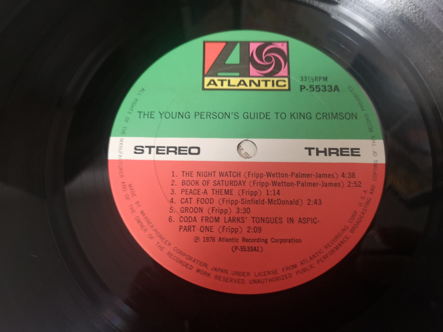 King Crimson "The Young Person' Guide" Orig Japan 1976 VG++/EX w/ Obi & Booklet