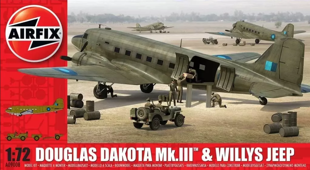 Douglas Dakota Mk.II & Willys Jeep - AIRFIX 1/72