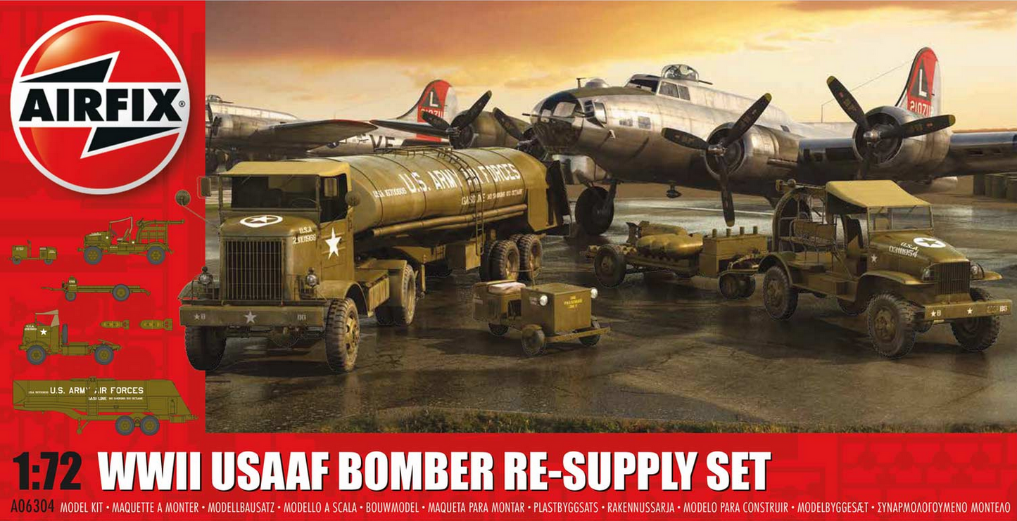 WWII USAAF 8th Air Force Bomber Resupply Set - AIRFIX 1/72