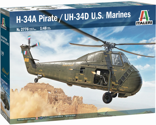 H-34A Pirate / UH-34D U.S. Marines - ITALERI 1/48
