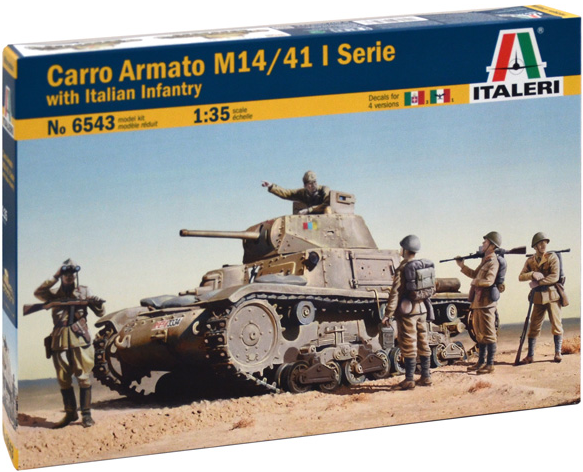 Carro Armato M14/41 I Serie w/ Italian Infantry - ITALERI 1/35