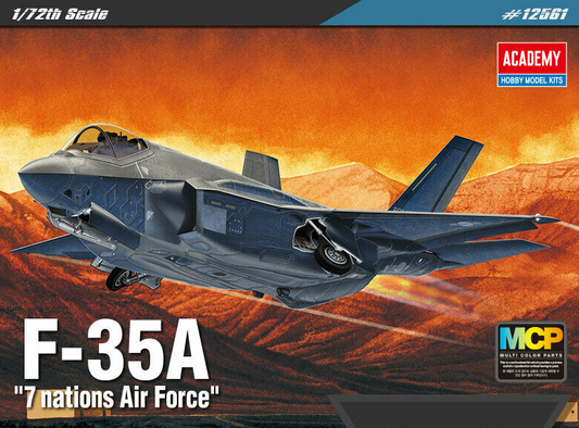 Lockheed Martin F-35A '7 nations Air Force' - ACADEMY 1/72