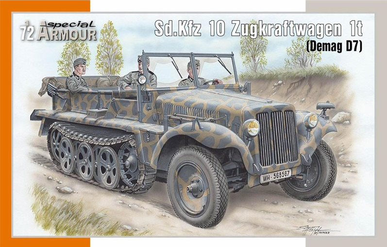 Sd.Kfz 10 Zugkraftwagen 1t (Demag D7) - SPECIAL ARMOUR 1/72