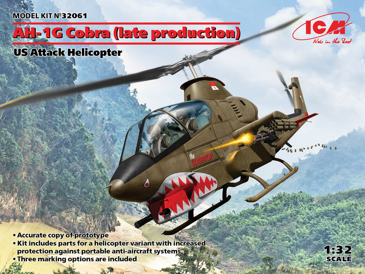 AH-1G Cobra (late production) US Attack Helicopter - ICM 1/32