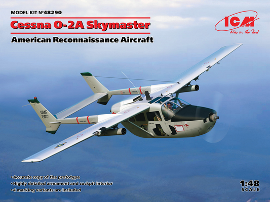 Cessna O-2A Skymaster American Reconnaissance Aircraft - ICM 1/48