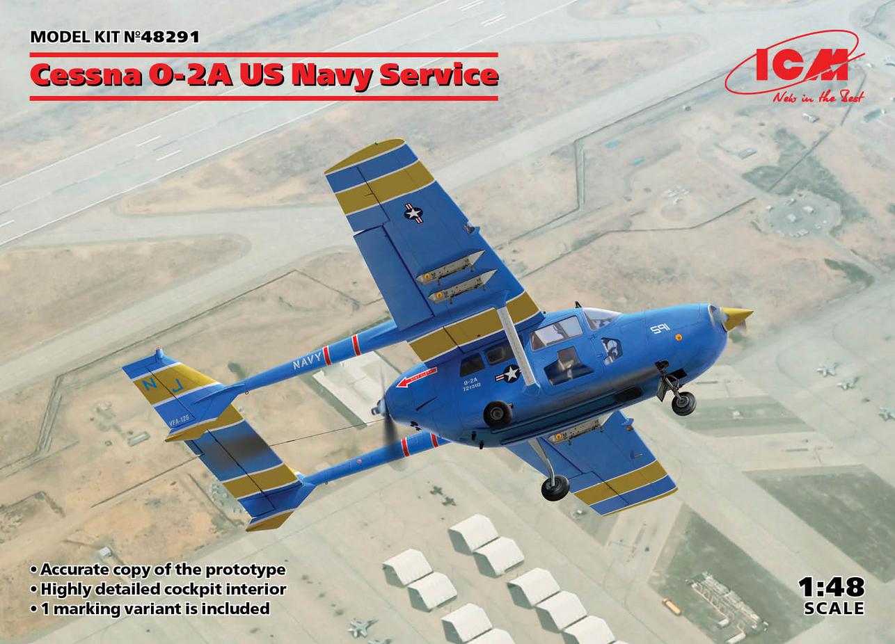 Cessna O-2A US Navy Service - ICM 1/48