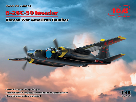 Douglas B-26С-50 Invader Korean War American Bomber - ICM 1/48