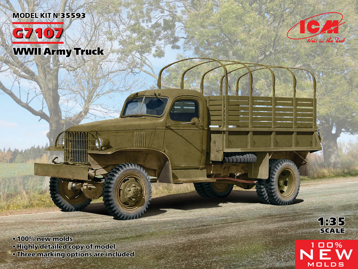 Chevrolet G7107 WWII Army Truck (2ème DB/RBFM 44) - ICM 1/35