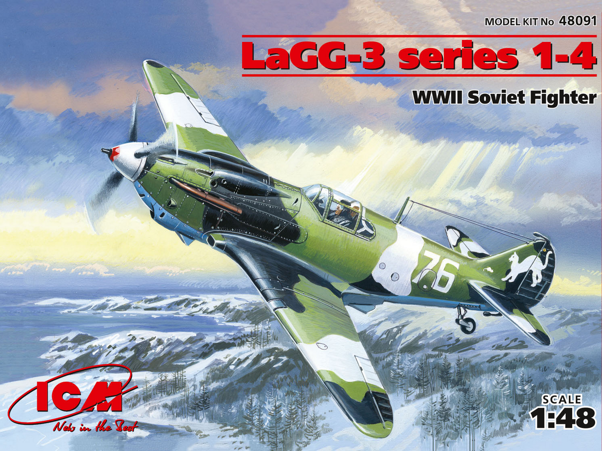 Lavochkin LaGG-3 Series 1-4 WWII Soviet Fighter - ICM 1/48