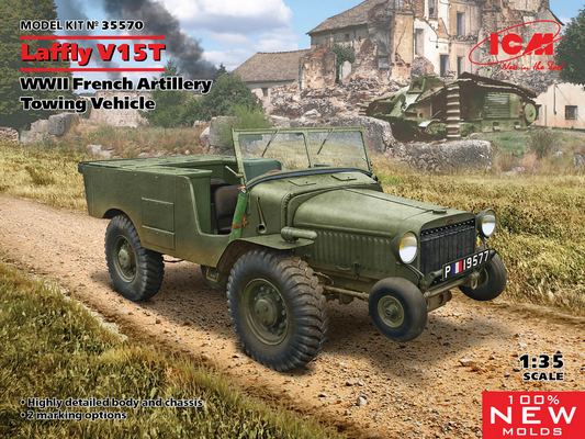 Laffly V15T WWII French Artillery Towing Vehicle - ICM 1/35