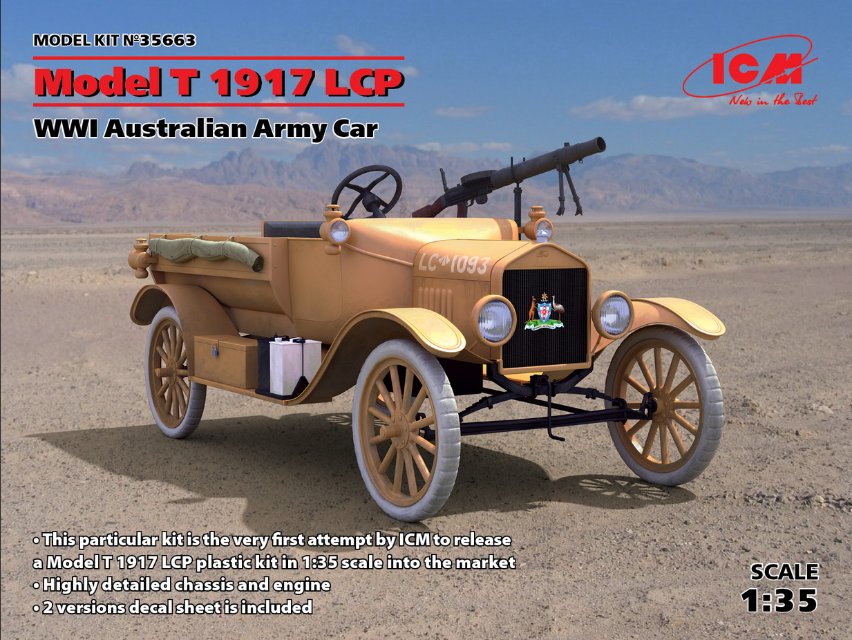 Ford Model T 1917 LCP - WWI Australian Army Car - ICM 1/35
