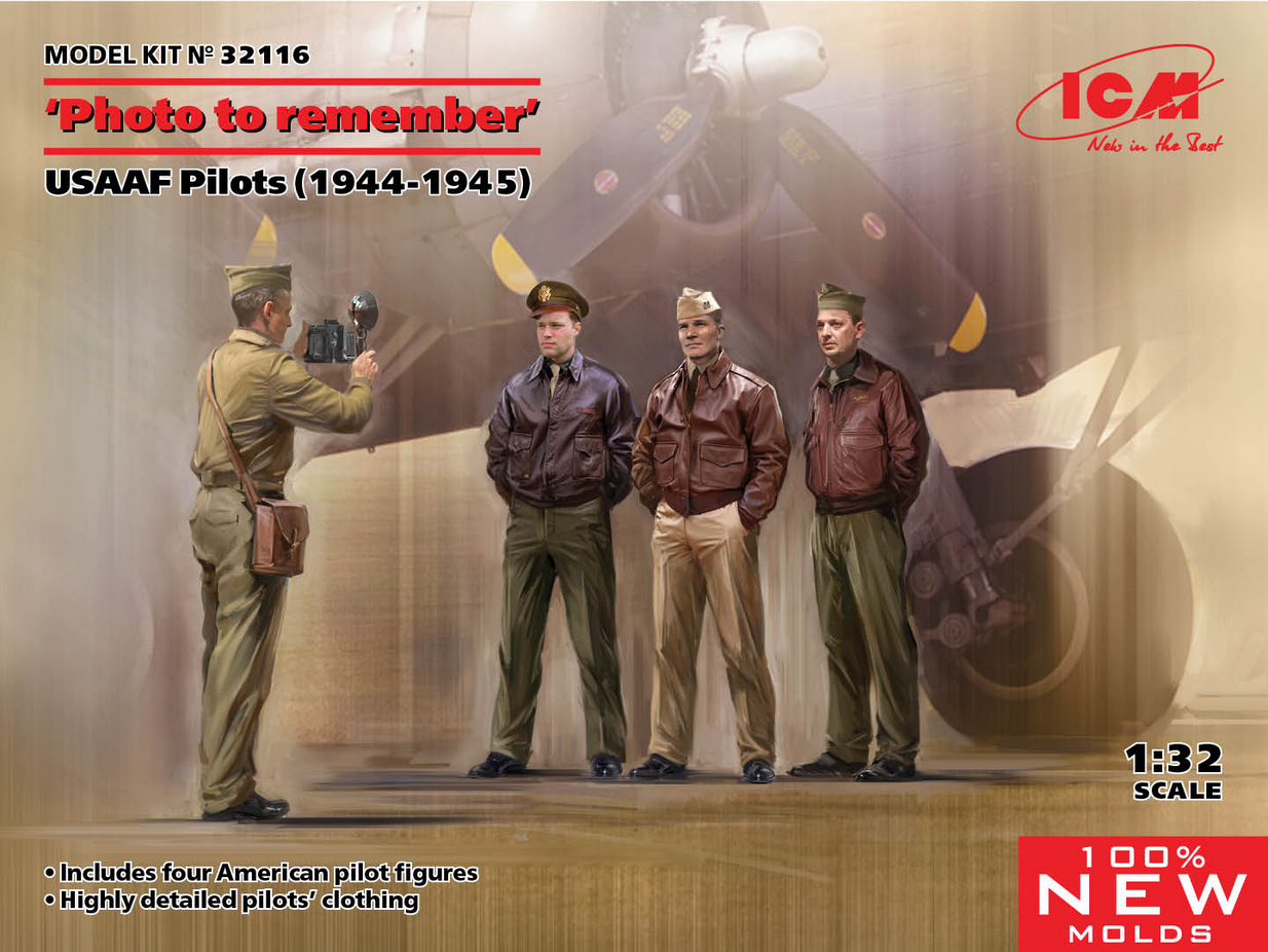 "Photo to Remember" Pilots of the US Air Force (1944-1945) - ICM 1/32
