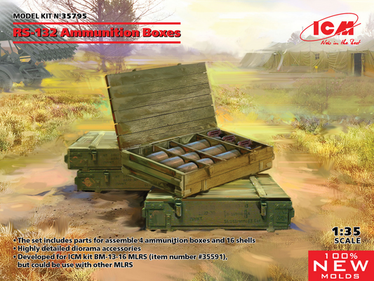 RS-132 Ammunition Boxes - ICM 1/35