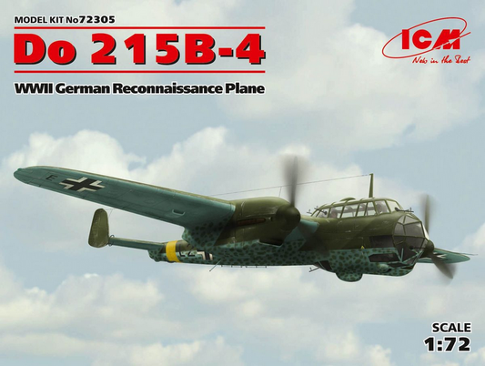 Dornier Do 215B-4 WWII German Reconnaissance Plane - ICM 1/72