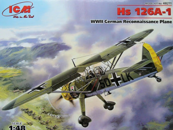 Henschel Hs 126A-1 WWII German Reconnaissance Plane - ICM 1/48