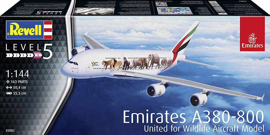 Airbus A380-800 Emirates "United for Wild-Life" - REVELL 1/144