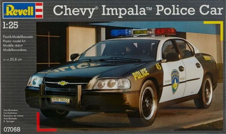 Chevy Impala Police Car - REVELL 1/25