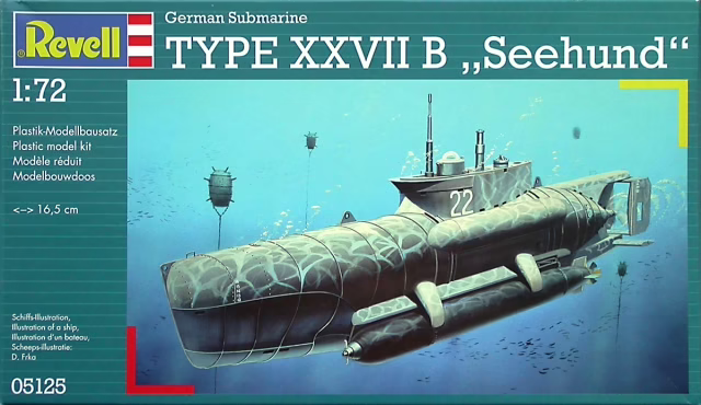 Type XXVII B "Seehund" - German Submarine - REVELL 1/72