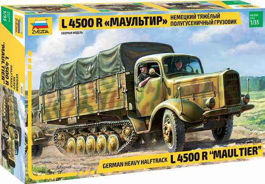 German Heavy Halftrack L 4500 R Maultier - ZVEZDA 1/35