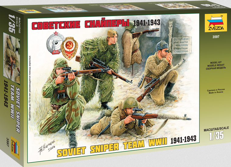 Soviet Sniper Team WWII (1941-1943) - ZVEZDA 1/35