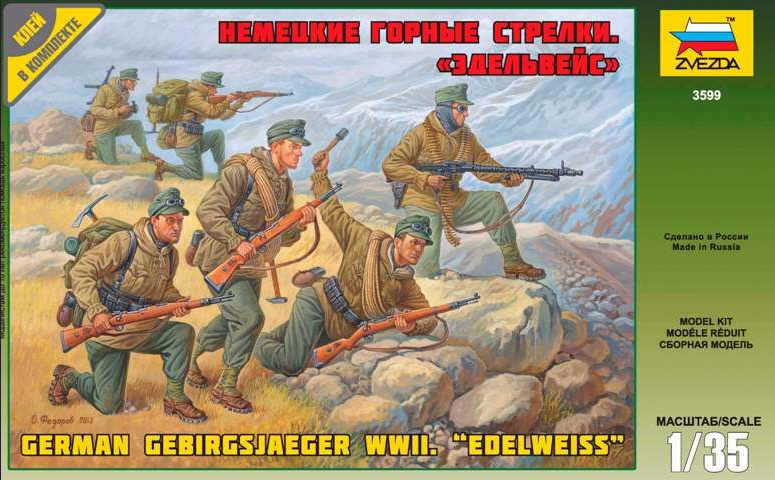 German Gebirgsjaeger WWII "Edelweiss" - ZVEZDA 1/35