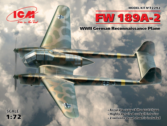 FW 189A-2 - German Reconnaissance Plane - ICM 1/72