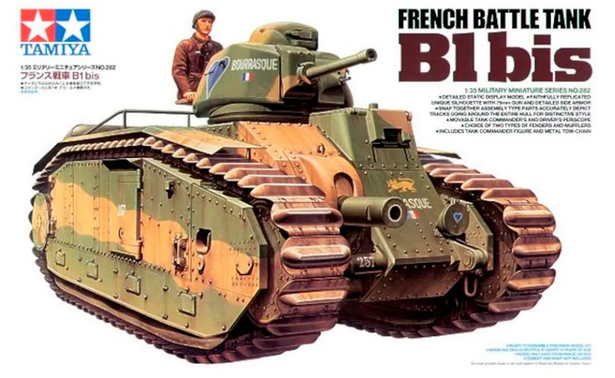 B1 Bis French Battle Tank WII - TAMIYA 1/35