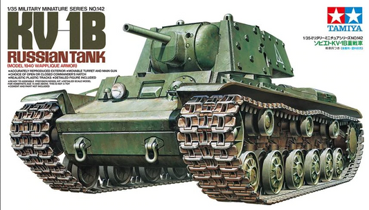 KV-1B Russian Tank (model 1940 w/applique armor) - TAMIYA 1/35