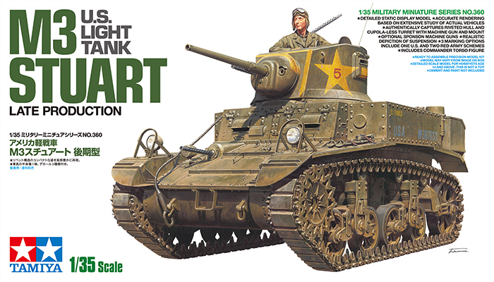 M3 Stuart U.S. Light Tank Late Production - TAMIYA 1/35