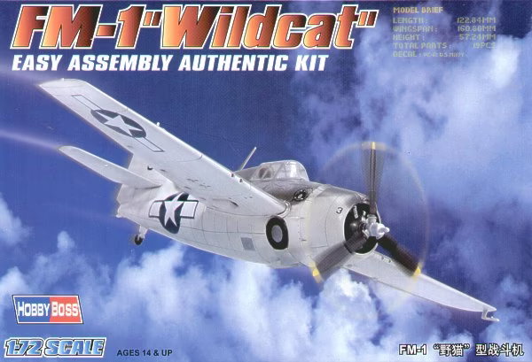 FM-1 "Wildcat" - Easy Assembly Authentic Kit - HOBBY BOSS 1/72