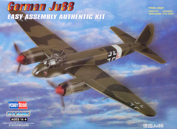 German Ju88 - Easy Assembly Authentic Kit - HOBBY BOSS 1/72