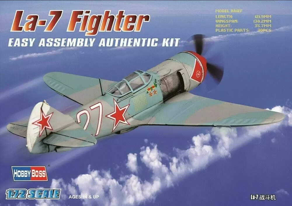 La-7 Fighter - Easy Assembly Authentic Kit - HOBBY BOSS 1/72