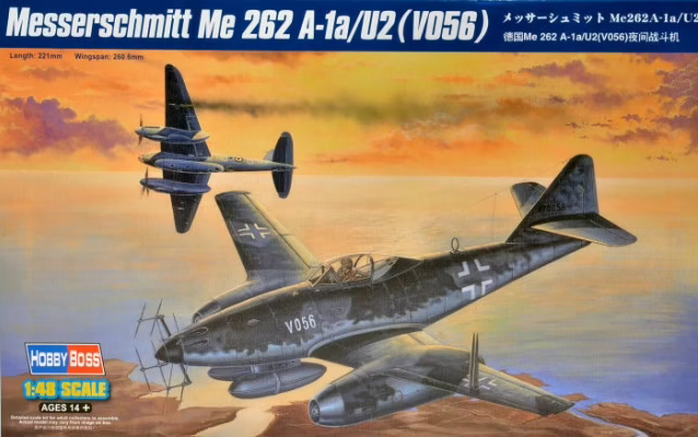 Messerschmitt Me262A-1a/U2 (V056) - HOBBY BOSS 1/48