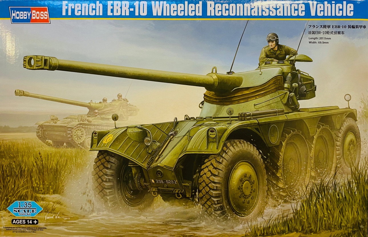 French EBR-10 Wheeled Reconnaissance Vehicle - HOBBY BOSS 1/35