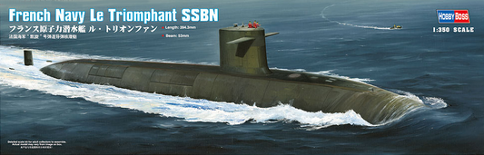 French Navy Le Triomphant SSBN - HOBBY BOSS 1/350