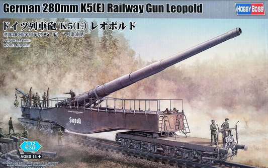 German 280mm K5 ( E ) Railway Gun Leopold - HOBBY BOSS 1/72